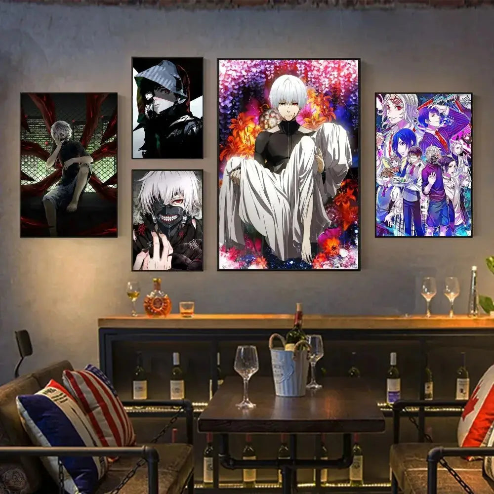 Tokyo Ghoul Anime Poster Wall Art Home Decor Room Decor Digital Painting Living Room Restaurant Kitchen Art