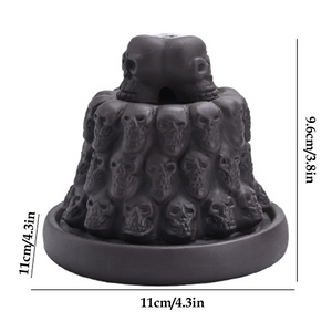 Skull Incense Burner Waterfall - acacuss