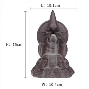 Skull Incense Burner Waterfall - acacuss