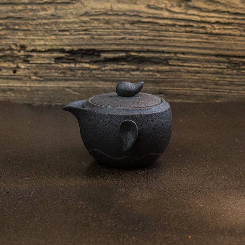 Stoneware Side Grip Pot Kung Fu Tea Set New Chinese Antique Teapot - acacuss