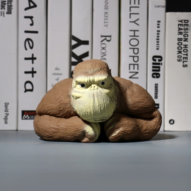 Stretch Gorilla Figure Sculpture Twisting Pulling Bending Anti-Anxiety Pinch Relieve Stress Toy Funny Kids Toy Knead Sand Toy acacuss