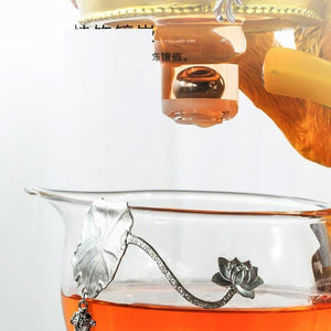 ACACUSS Loose leaf tea infuser for Herbal TEA Best tea Lover Gift | TIGER tea infuser Organic Tea Gift Box with tea strainer - ACACUSS