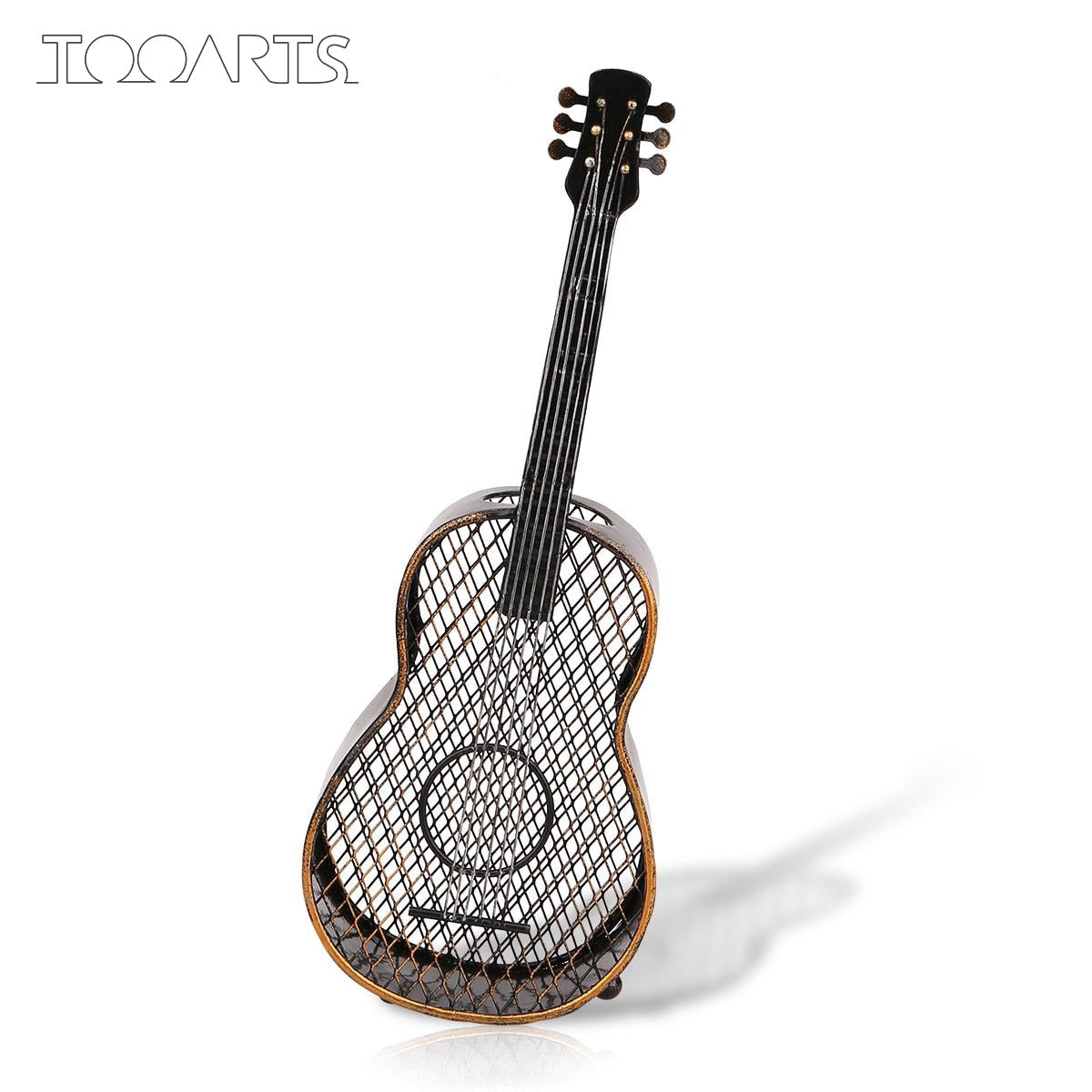TOOARTS Guitar wine cork container Handcrafts Home decoration crafts vintage home decor Barware Ornament gifts storage rack acacuss