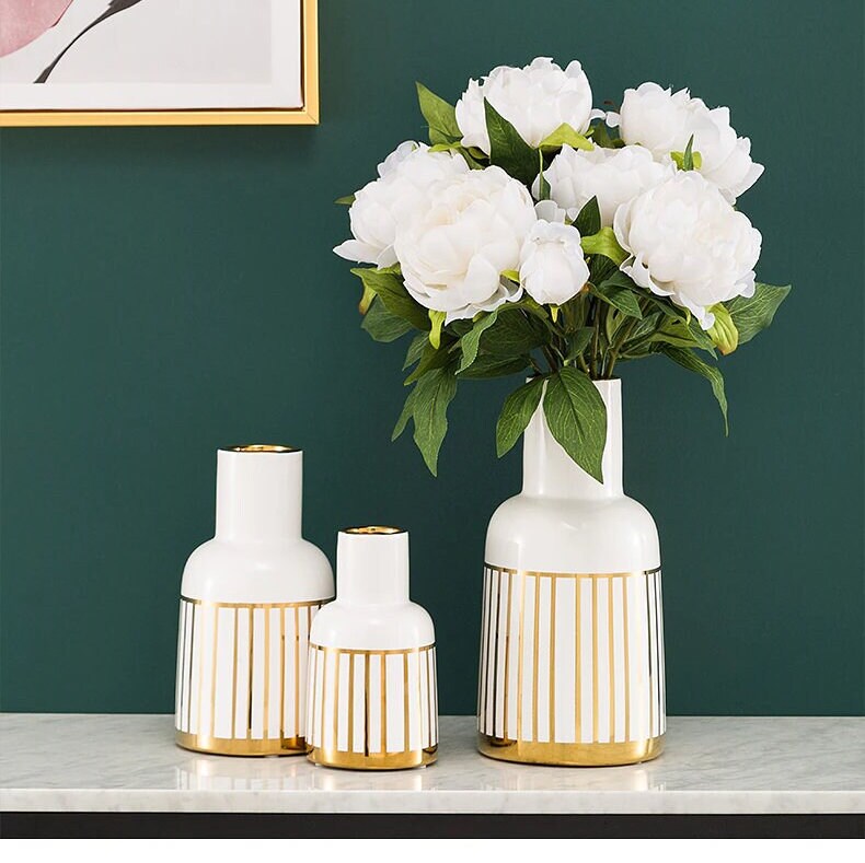 MID Century Modern Decor sculpture VASE Nordic Minimalist Decorative Ornaments Flower Arrangement -  Table centerpiece housewarming Gift - ACACUSS