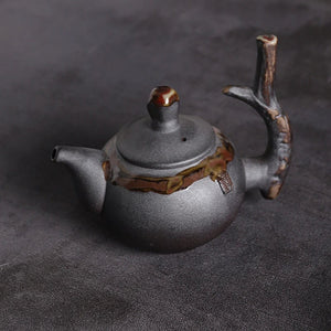 ACACUSS Tea-Ceramic Teapot Stump HANDMADE Chinese Tea Pot 240ml - Ceramic teapots tea kettle stump traditional chinese tea pot - ACACUSS