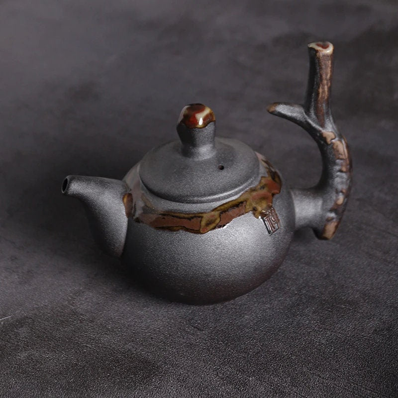 ACACUSS Tea-Ceramic Teapot Stump HANDMADE Chinese Tea Pot 240ml - Ceramic teapots tea kettle stump traditional chinese tea pot - ACACUSS