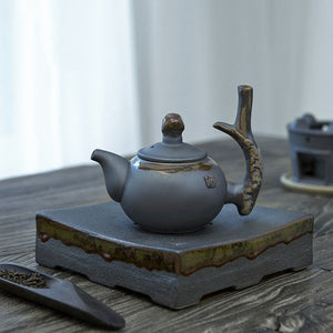 ACACUSS Tea-Ceramic Teapot Stump HANDMADE Chinese Tea Pot 240ml - Ceramic teapots tea kettle stump traditional chinese tea pot - ACACUSS