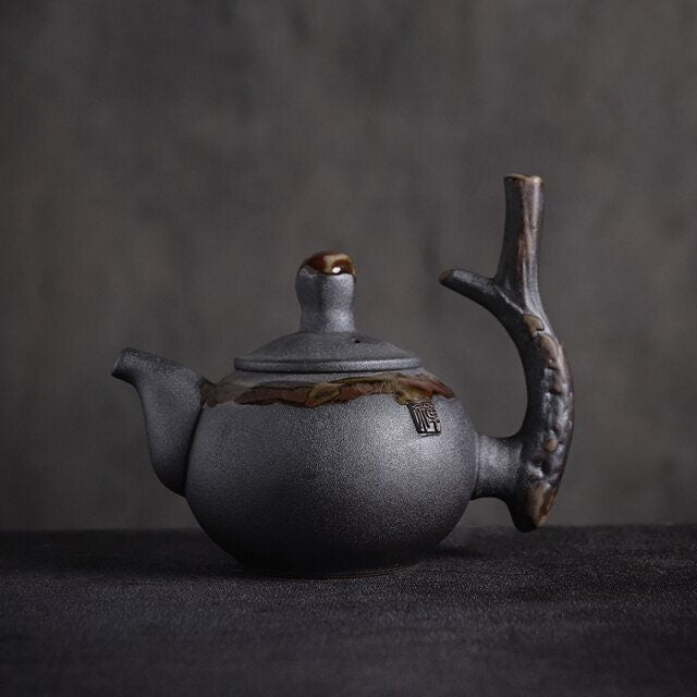 ACACUSS Tea-Ceramic Teapot Stump HANDMADE Chinese Tea Pot 240ml - Ceramic teapots tea kettle stump traditional chinese tea pot - ACACUSS