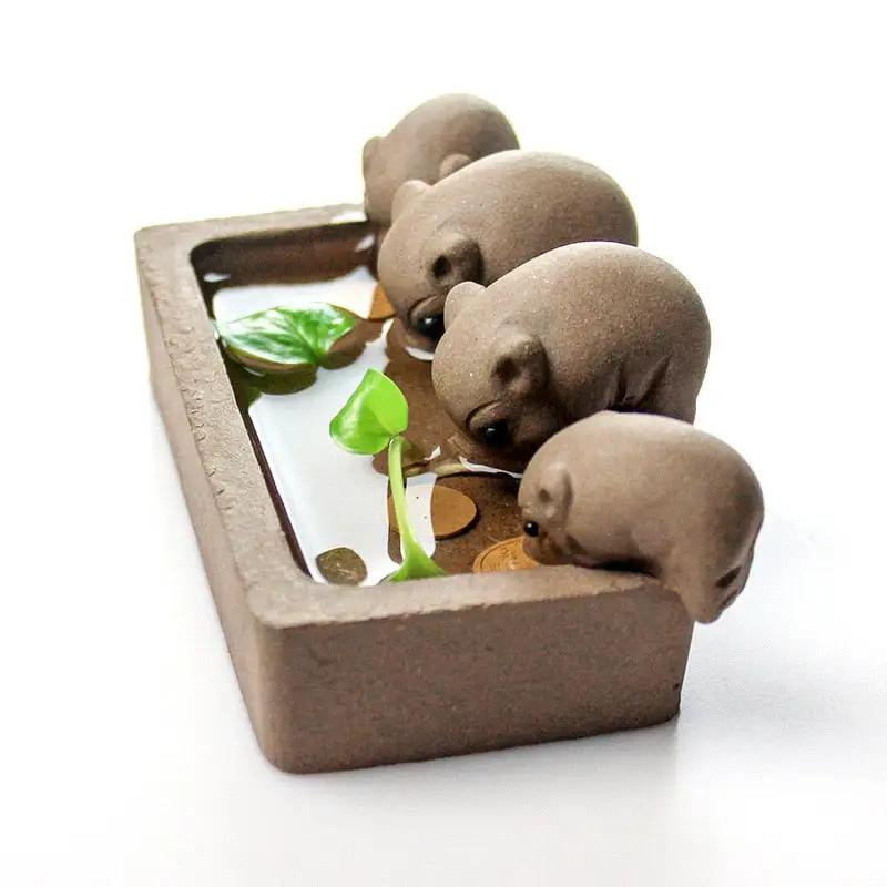 Tea Pet Purple Clay Decoration Accessories - ACACUSS
