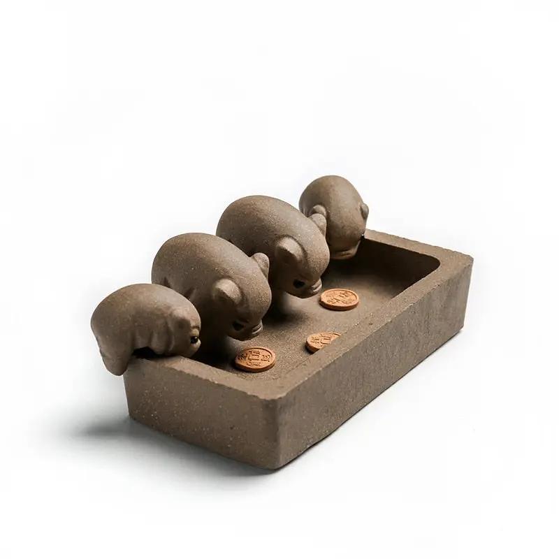 Tea Pet Purple Clay Decoration Accessories - ACACUSS