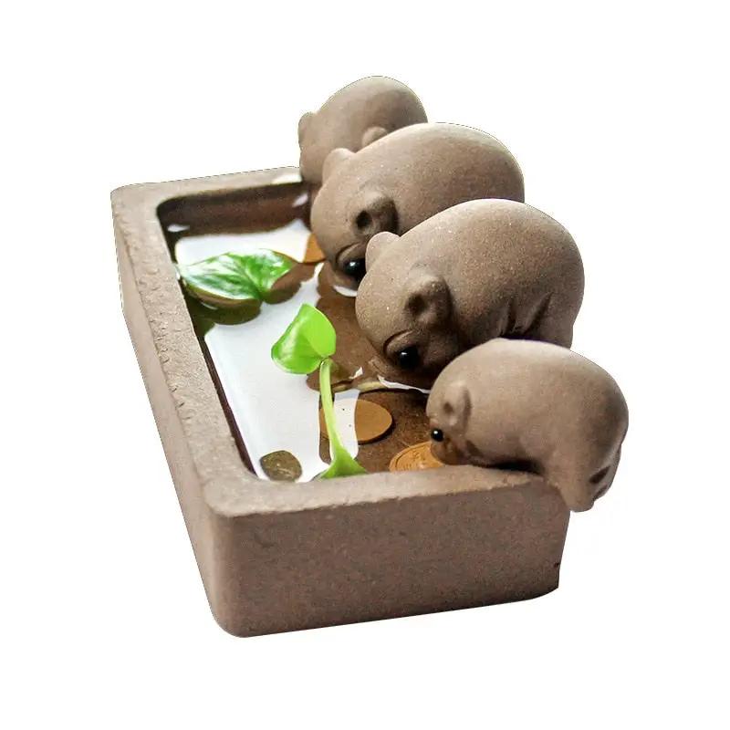 Tea Pet Purple Clay Decoration Accessories - ACACUSS