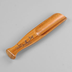 ACACUSS Tea Spoon Hand Carved Bamboo Tea Shovel Tea Set tea CEREMONY - ACACUSS