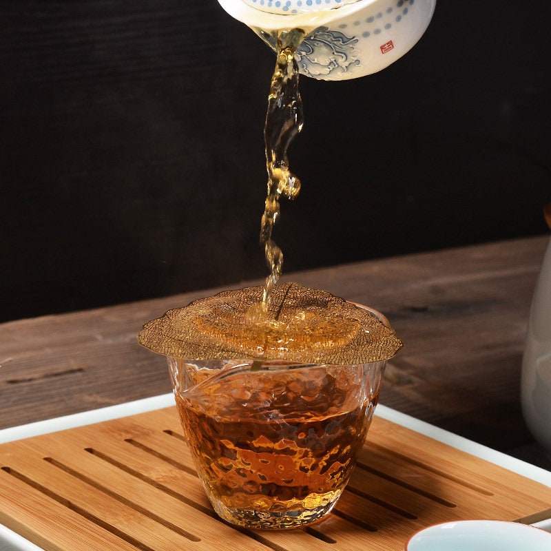 Tea Strainer Leaf Handmade - acacuss