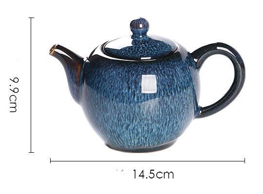 Teapot Single Pot Ceramic Handmade Single Tea Set - acacuss