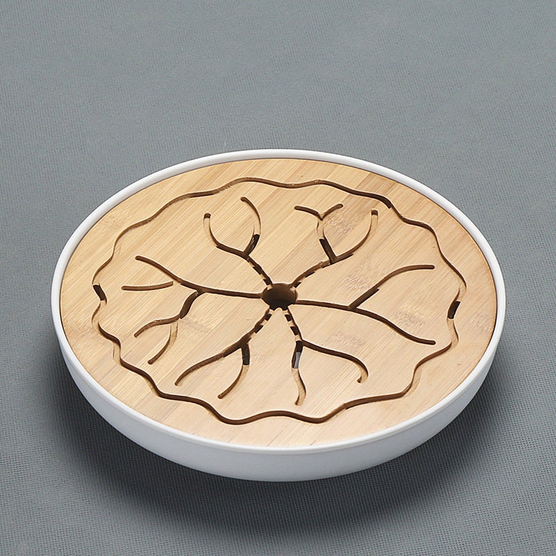 ACACUSS Bamboo tea tray square size | Tea Tray Heavy Natural Bamboo | Traditional Bamboo Wood Gongfu Tea Tray | Tea Table Tray Drainage - ACACUSS