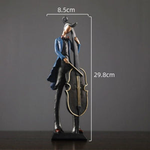 ACACUSS Unique bookshelf Decor Music Art Character Model Statue Creative Living Room Decoration Wine Cabinet Ornaments Figurine - ACACUSS