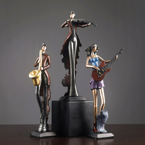 Unique bookshelf Decor Music Art Character Model Statue Creative Living Room Decoration Wine Cabinet Ornaments Figurine - acacuss