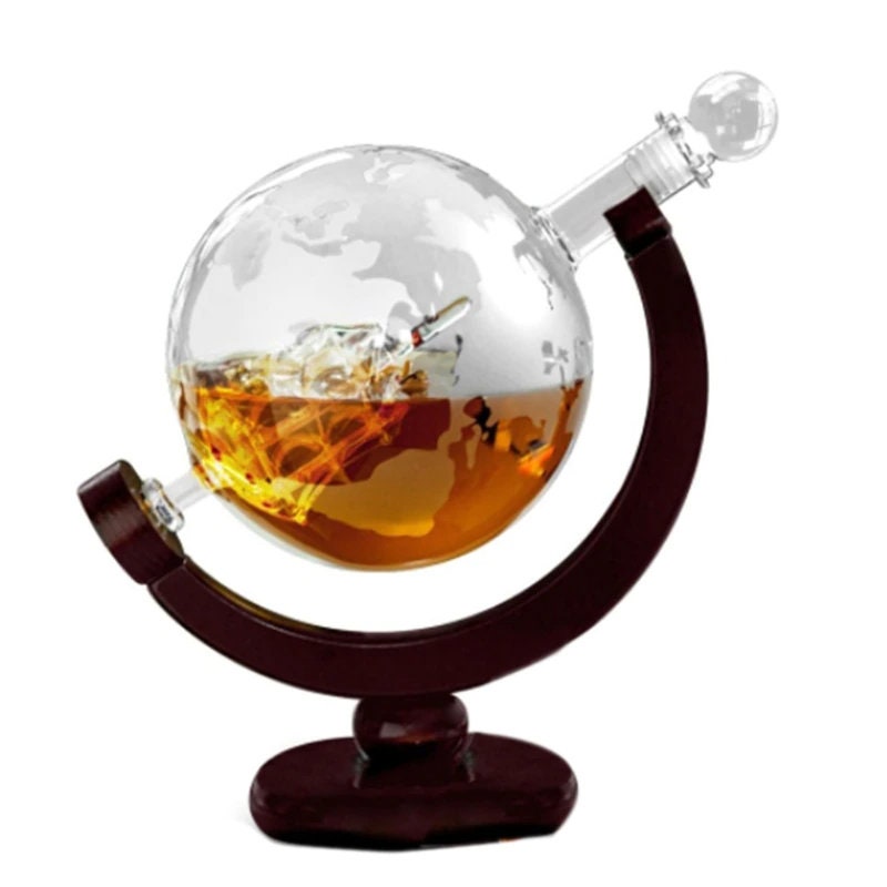 Whiskey Scotch Decanter Set Best for whiskey gift Vintage Blower Wine Pot Diamond Wine Stopper Glass Decanter Bottle - wine decanter - ACACUSS