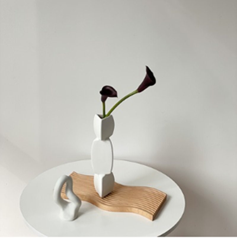 Modern Minimalist Decorative Ornaments Living Room Flower Arrangement - mid century modern decor vases - Table centerpiece housewarming Gift - ACACUSS