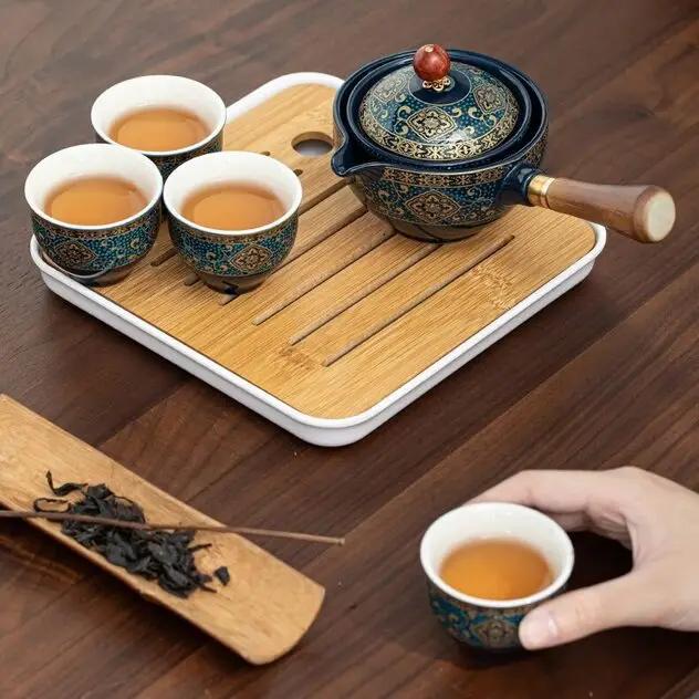 Théière japonaise en céramique Peinte  à la main - ACACUSS