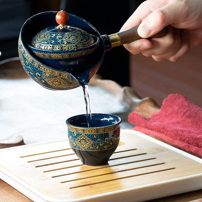 Théière japonaise en céramique Peinte  à la main - ACACUSS