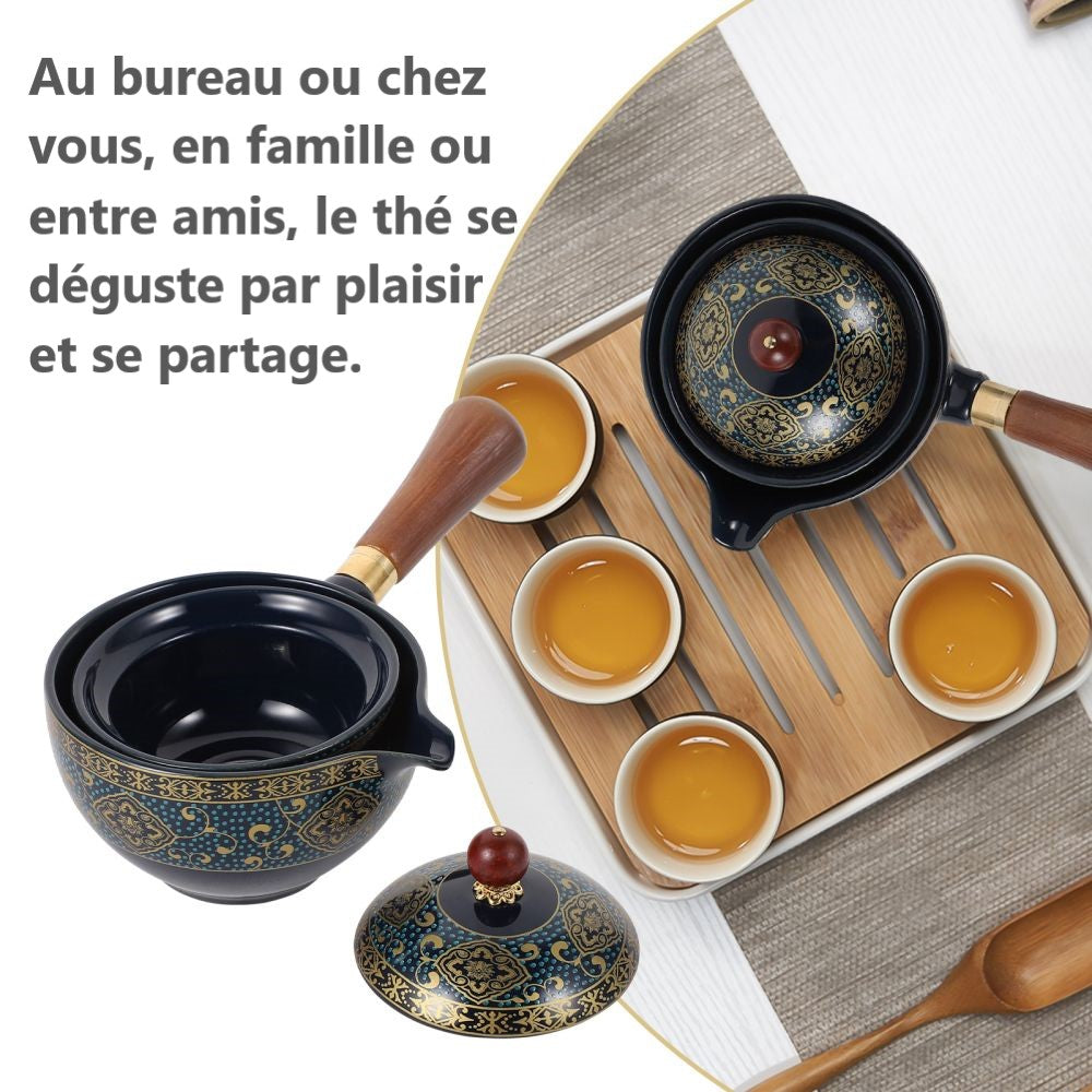 Théière japonaise en céramique Peinte  à la main - ACACUSS