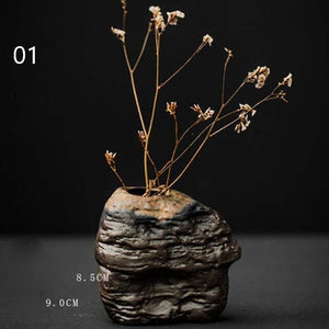 ACACUSS Japanese Terracotta Table Vase Pottery best house warming ornaments gift - ACACUSS